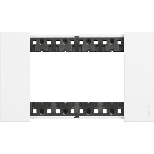 Bticino Placca Living Now 4 moduli - bianco - materiale: plastica Bticino KA4804KW
