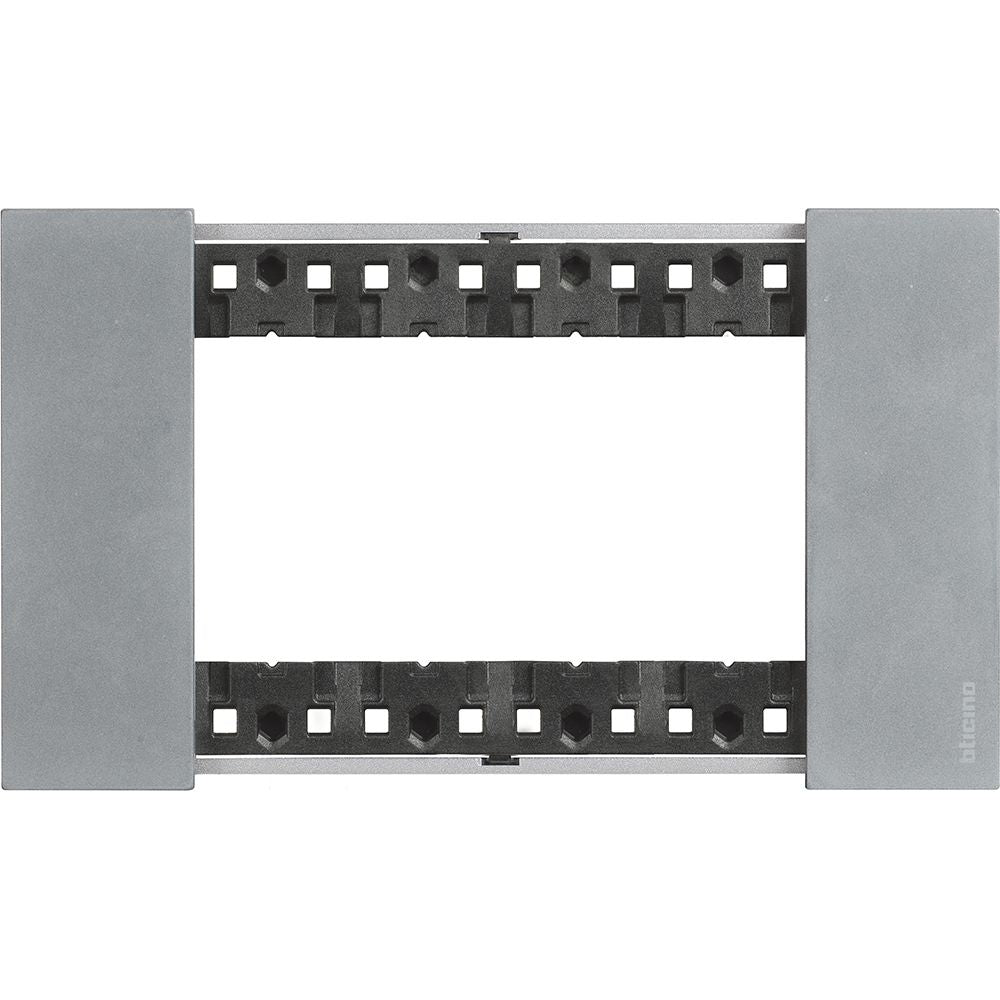 Placca Living Now 4 moduli - moon - materiale: zama Bticino KA4804NW
