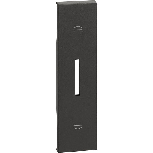 Cover per comando tapparelle. Per articolo K4027 - 1 modulo, Nero. Bticino KG06