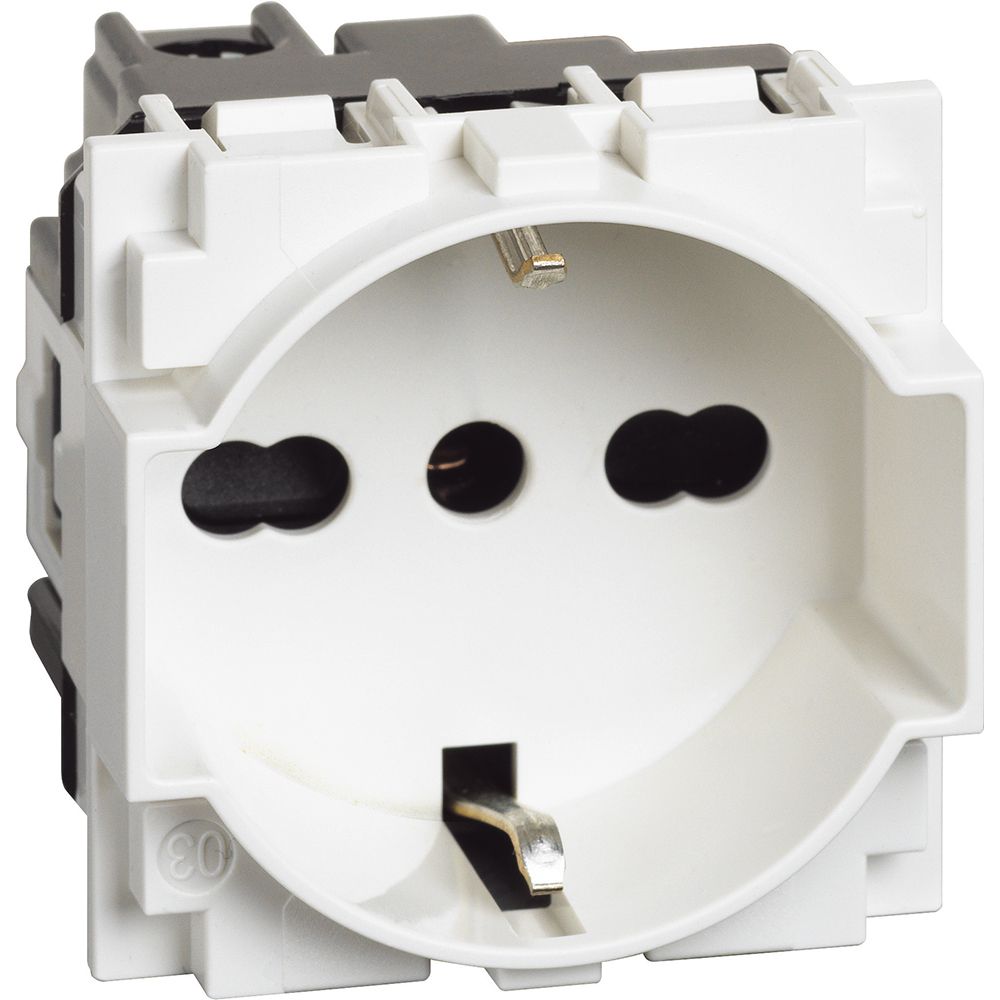 Presa standard Italia P40 2P+T 10/16A 250Vac Bticino KW4140A16