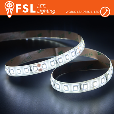 Fsl Striscia LED 5m IP65 SILICON 2835 24V - 12W/m 120led/m 1080lm/m 3000Kluce calda  FLS1224V65IP30K