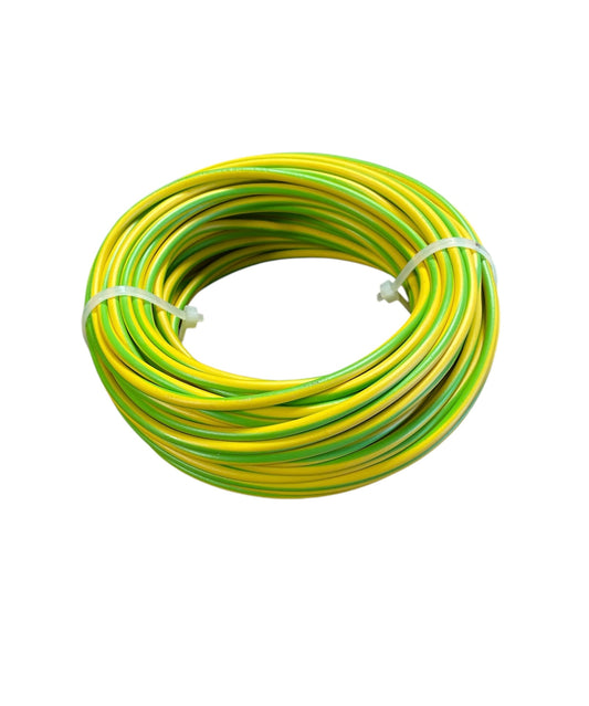 CAVO FS17 SEZIONE 2,5   450/750V cordina colore GIALLO VERDE  20MT Conduttore flessibile di rame rosso ricotto classe 5. Isolamento  in PVC TIPO S17 (Copia)