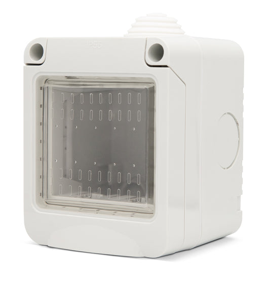 Scatola contenitore 2 posti IP55 GEM  compatibile con Vimar Plana MAPAM A6202BI