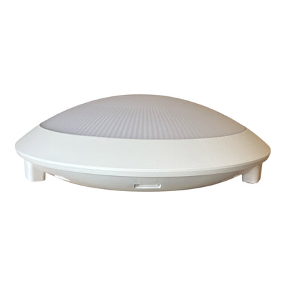 Plafoniere PLAFONIERA ALYCE BIANCA/NERA IN PLASTICA ANTI UV ANTINCENDIO CON ALLOGGIO PER SENSORE NON INCLUSO IP65 330X90MM 1XE27