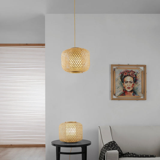 Lampada da tavolo ZEN in bambù naturale 1XE27 36X36X31CM I-ZEN-LUME