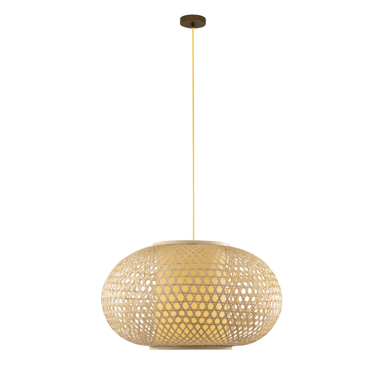 Lampadario a sospensione ZEN in bambù naturale 60 cm.1XE27 60X60X120CM I-ZEN-S-XXL