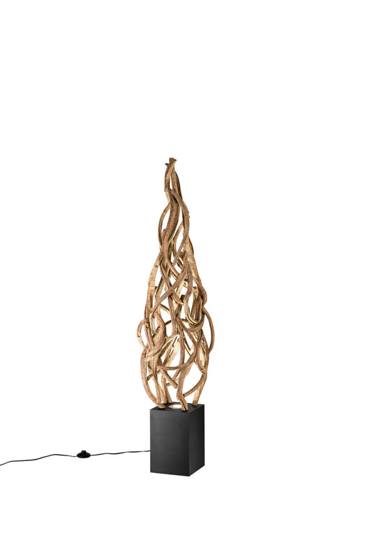FANEUROPE PIANTANA EPIGEA 33-37X33-37X150CM in legno artigianale I-EPIGEA-PT