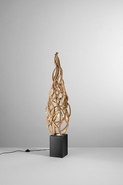 FANEUROPE PIANTANA EPIGEA 33-37X33-37X150CM in legno artigianale I-EPIGEA-PT