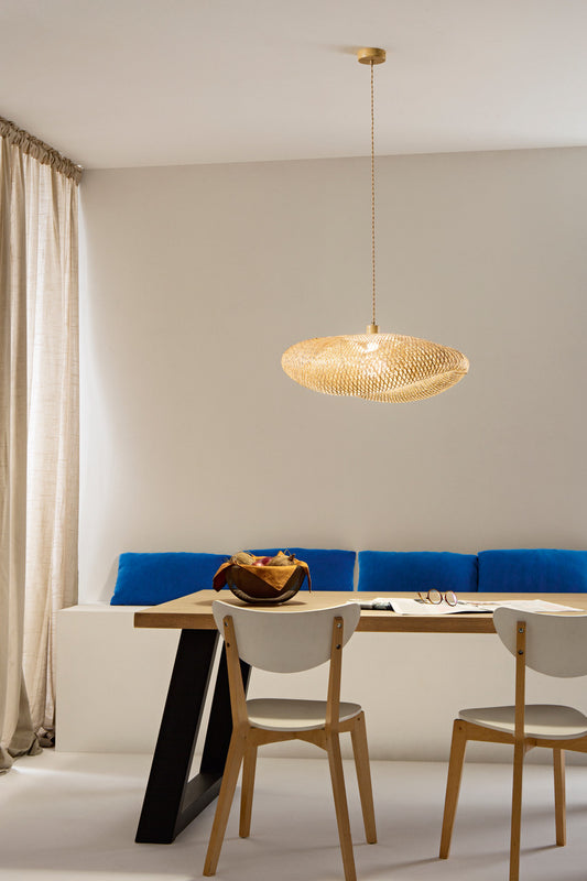 FANEUROPE SOSPENSIONE KAYAK IN BAMBOO 1XE27 MAX 60W IP20 68X47XH21CM I-KAYAK-S68