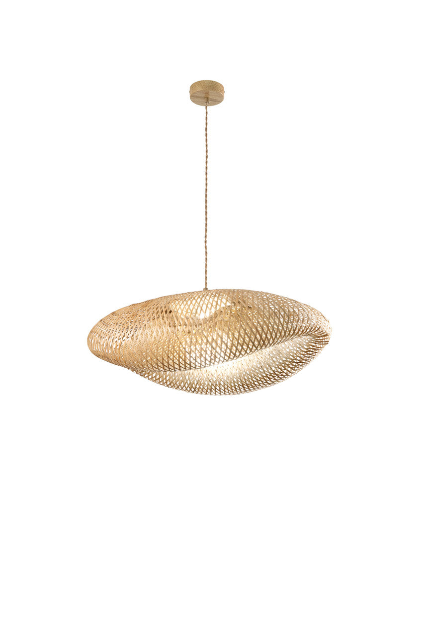 FANEUROPE SOSPENSIONE KAYAK IN BAMBOO 1XE27 MAX 60W IP20 68X47XH21CM I-KAYAK-S68