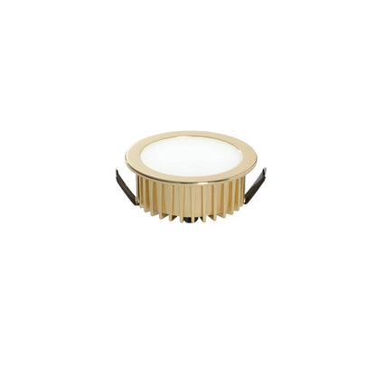 Faretto ad incasso LED FUSION in alluminio oro con driver integrato 5W 4000K (luce naturale)