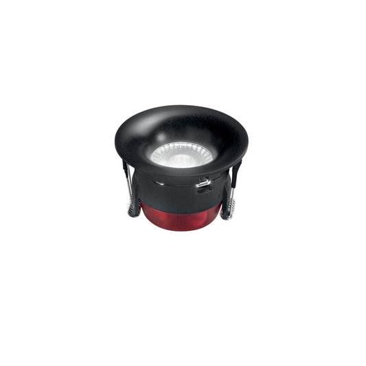 Faretto ad incasso LED HYDE rotondo in alluminio bianco 8W 750lm Dimmerabile con funzione CCT 8.5 cm. IP44  INC-HYDE-NER