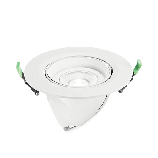 Faretto ad incasso LED DELTA bianco estraibile per generi alimentari 30W 6500K CRI>93 19 5X23CM INC-DELTA-38FR