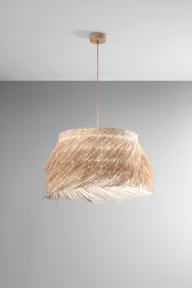 FANEUROPE SOSPENSIONE SAMOA IN RATTAN 1XE27 MAX 60W IP20 60XH178CM