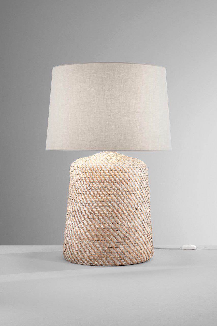 FANEUROPE LAMPADA DA TAVOLO IN RATTAN THONET 23X23X37CM I-THONET-L
