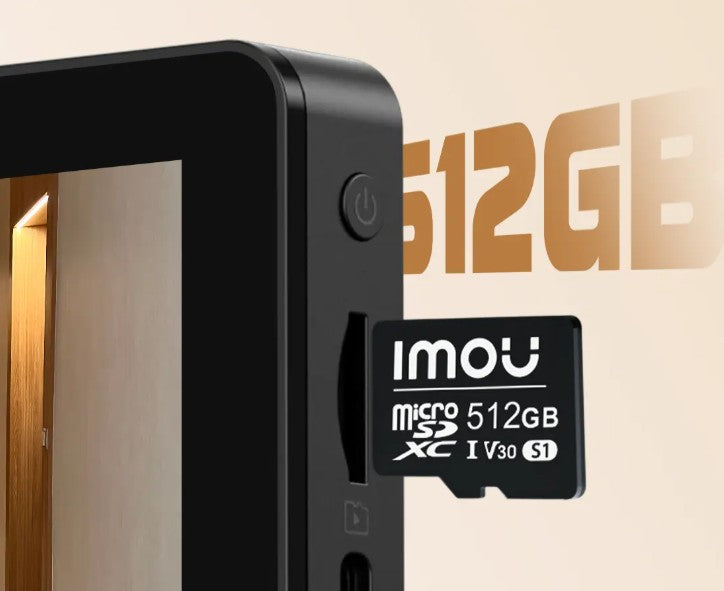 Imou Telecamera spioncino video Wi-Fi VD1 5MP con schermo interno 4,3" per porta