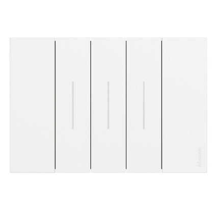 Bticino Placca Living Now 3 moduli - bianco - materiale: plastica KA4803KW