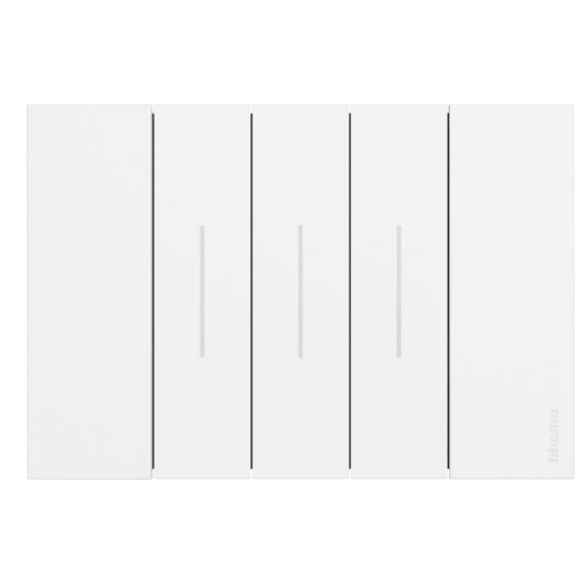 Bticino Placca Living Now 3 moduli - bianco - materiale: plastica KA4803KW
