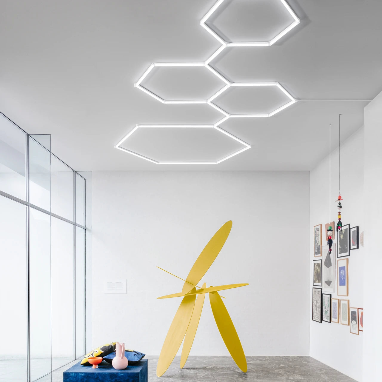 Barra led shape bianco in policarbonato  18w 1800lm 6500K - 2400LM 4000K 117x5cm LEDBAR-SHAPE-117