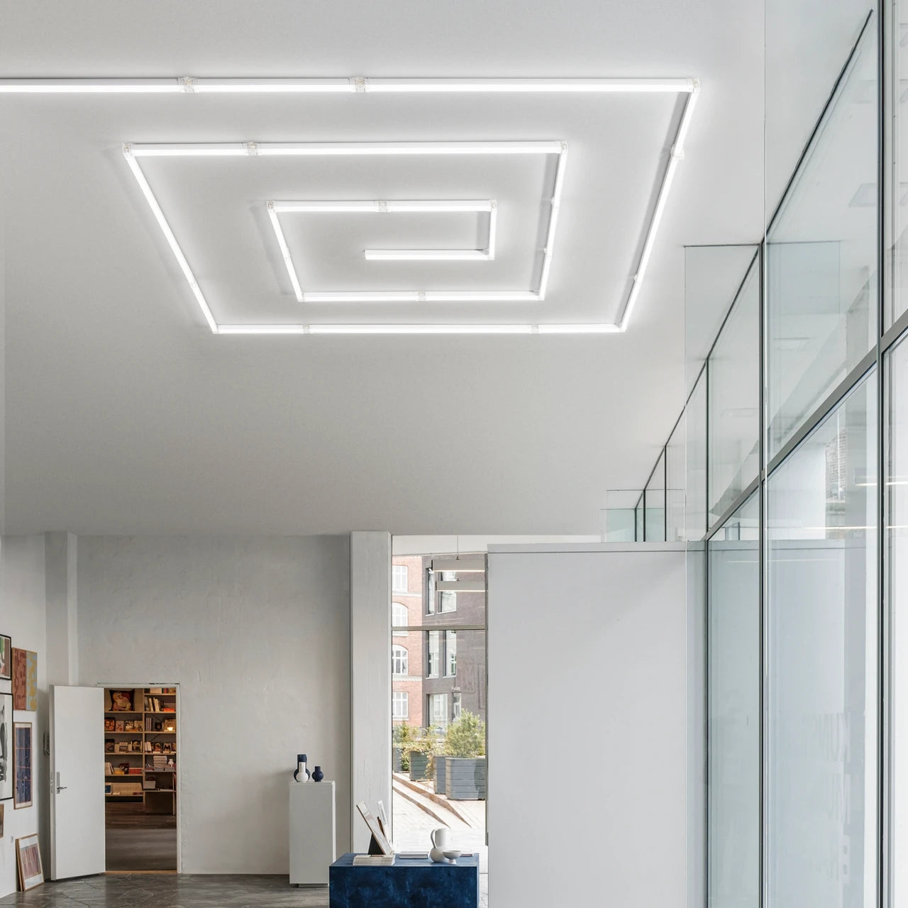 Barra led shape bianco in policarbonato  18w 1800lm 6500K - 2400LM 4000K 117x5cm LEDBAR-SHAPE-117