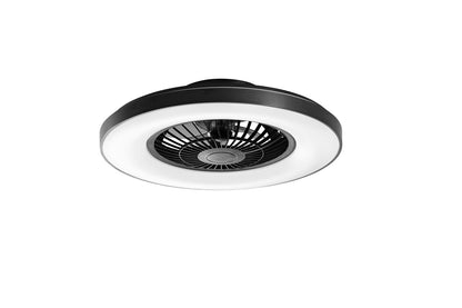 Plafoniera led ventilatore integrato nera 40W 5500LM e tecnologia  Dotata di telecomando wireless e speaker Bluetooth integrato LED-GARBIN-NER