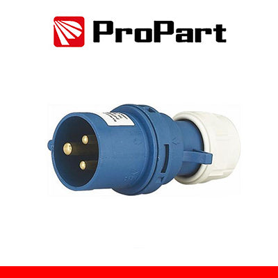 PROPART Spina Mobile Diritta Indust. CEE 16A-6h 2P+T 220-250V IP44 PEI13