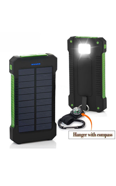 POWER BANK SOLARE 20000H ricarica rapida impermeabile e con torcia led