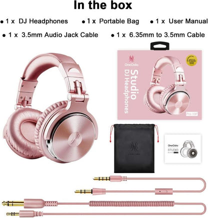 Cuffie con filo Rosa OneOdio Studio Pro 10 Hi-Res c/ Shareporte e Microfono ONEOP10120P
