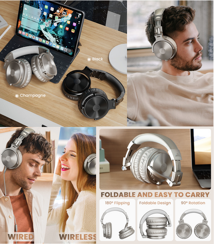 Cuffie Bluetooth Wireless Bianco OneOdio Studio C Hi-Res 5.0 ONEOPC561W