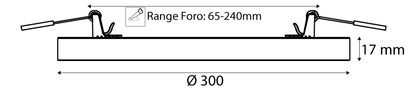 Plafoniera led Imperia iNEBULA 2IN1 D.300 3CCT 3POWER 12W/18W/24W 3000/4000/6000K 214282