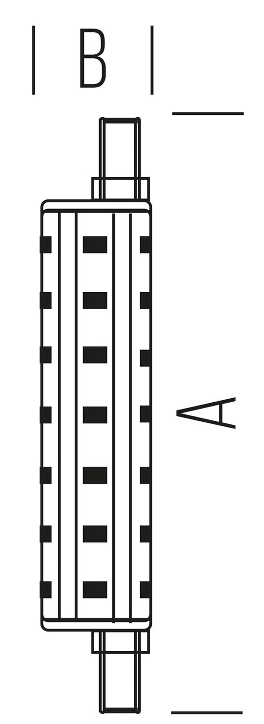 Lampadina led R7S 118mm 20W 3000LM 3000K luce calda non dimmerabile SLD9730X2