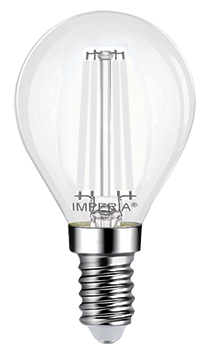 LAMPADINA LED SFERA IMPERIA E14 3000K 4W 230V 25000H FILAMENT WHITE 213797