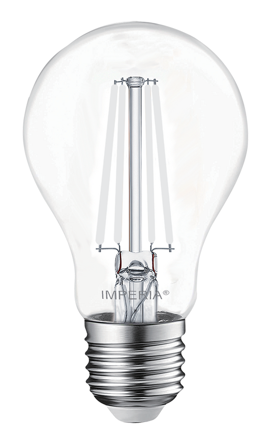 LAMPADINA LED GOCCIA IMPERIA E27 3000K 8W 230V 25000H FILAMENT WHITE 213858