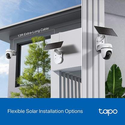 Tapo TC90 Kit Telecamera di Sicurezza Smart 360° P&T + Pannello solare