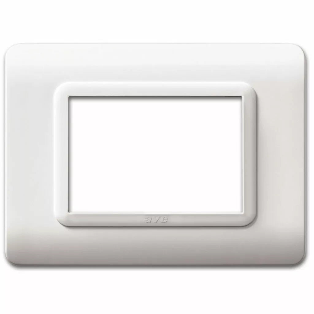 AVE Placca tecnopolimero, S44 colore bianco - 3 Mod. 44PY03B