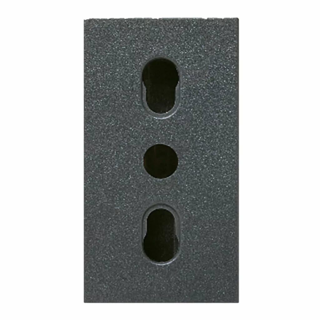 AVE Presa bipasso Noir S45, colore nero, 2P+T 10/16A 250V - finitura opaca 45306/15TS