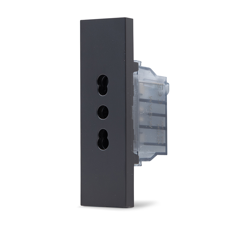 ZEN PRESA BIVALENTE 10/16A NERO N218N