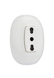 Bticino Oval - presa bipasso 2P+T 10/16 A bianca -Colore: bianco SP80BF