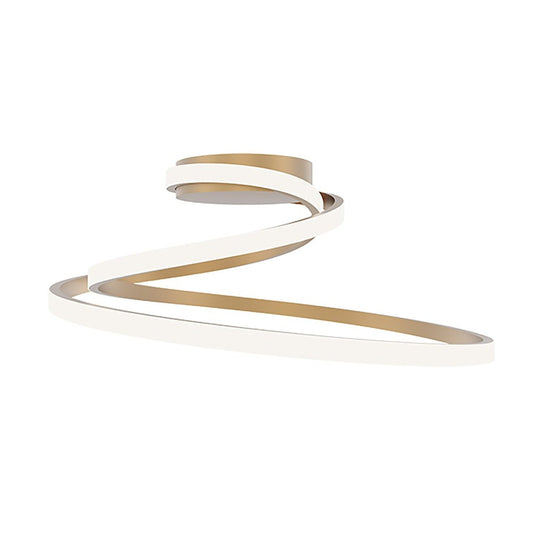 Plafoniera LED COASTER in alluminio oro con interruttore CCT LED-COASTER-PL-ORO