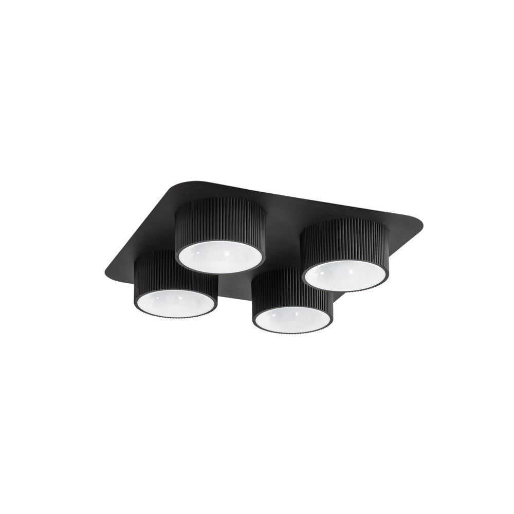 PLAFONIERA LED PATTY NERO 40W CCT 3000K-4000K-6500K LED-PATTY-PL4-NER