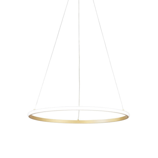 Sospensione LED AXIS con diffusore oro singolo in silicone Ø 60cm. CCT LED-AXIS-S60-ORO