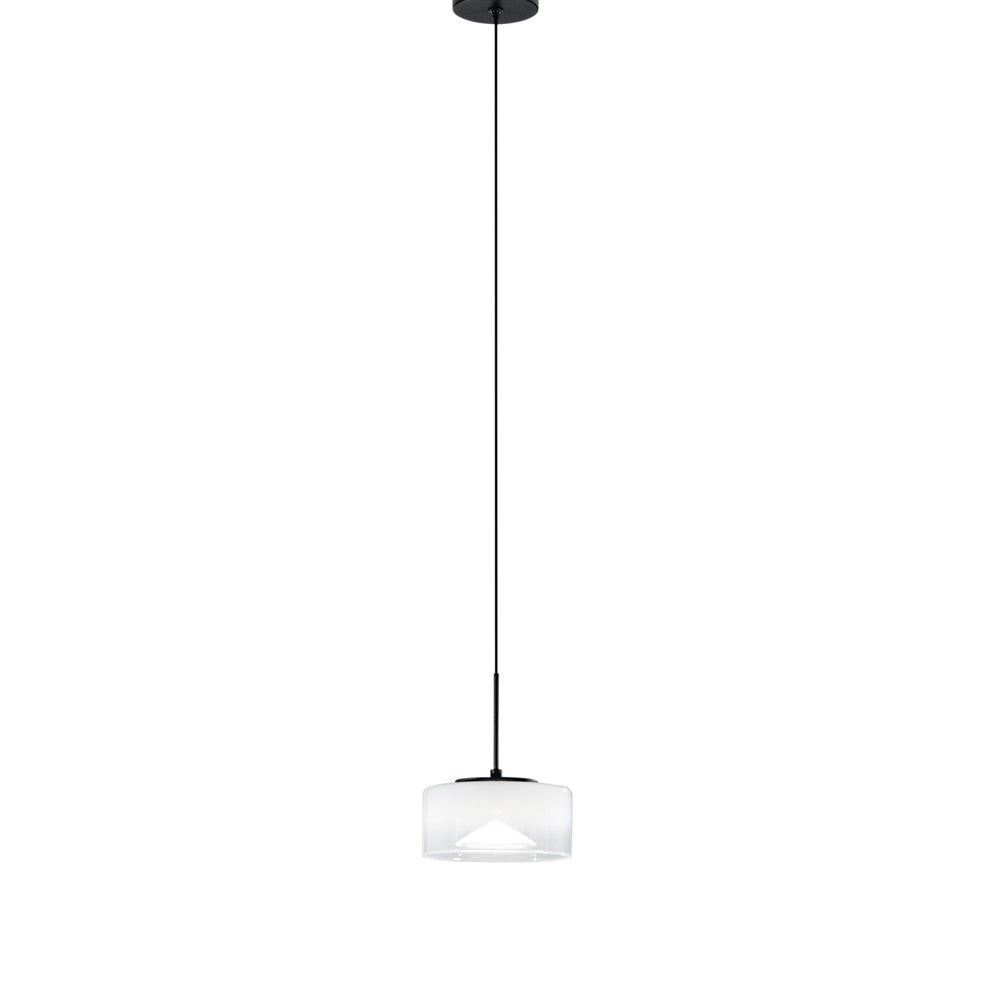 Sospensione EMILY in metallo con 1 diffusore bianco e luce regolabile LED-EMILY-S1