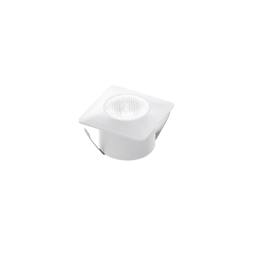 Incasso LED ASSO quadrato in alluminio bianco luce calda INC-ASSO-Q30C