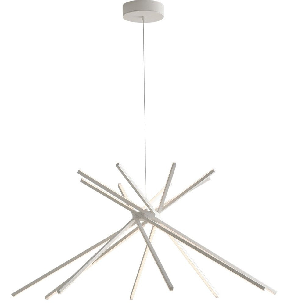 Sospensione SHANGHAI 8 punti luce in alluminio bianco 4000K (Luce naturale) LED-SHANGHAI-S8 BCO
