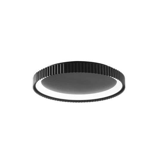 Plafoniera LED NIKE nera in metallo CCT 49cm. LED-NIKE-PL50-NER