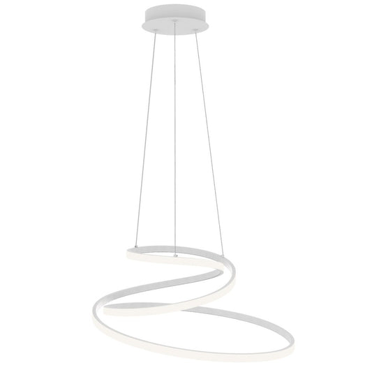 Sospensione LED COASTER in alluminio bianco con interruttore CCT LED-COASTER-S-BCO