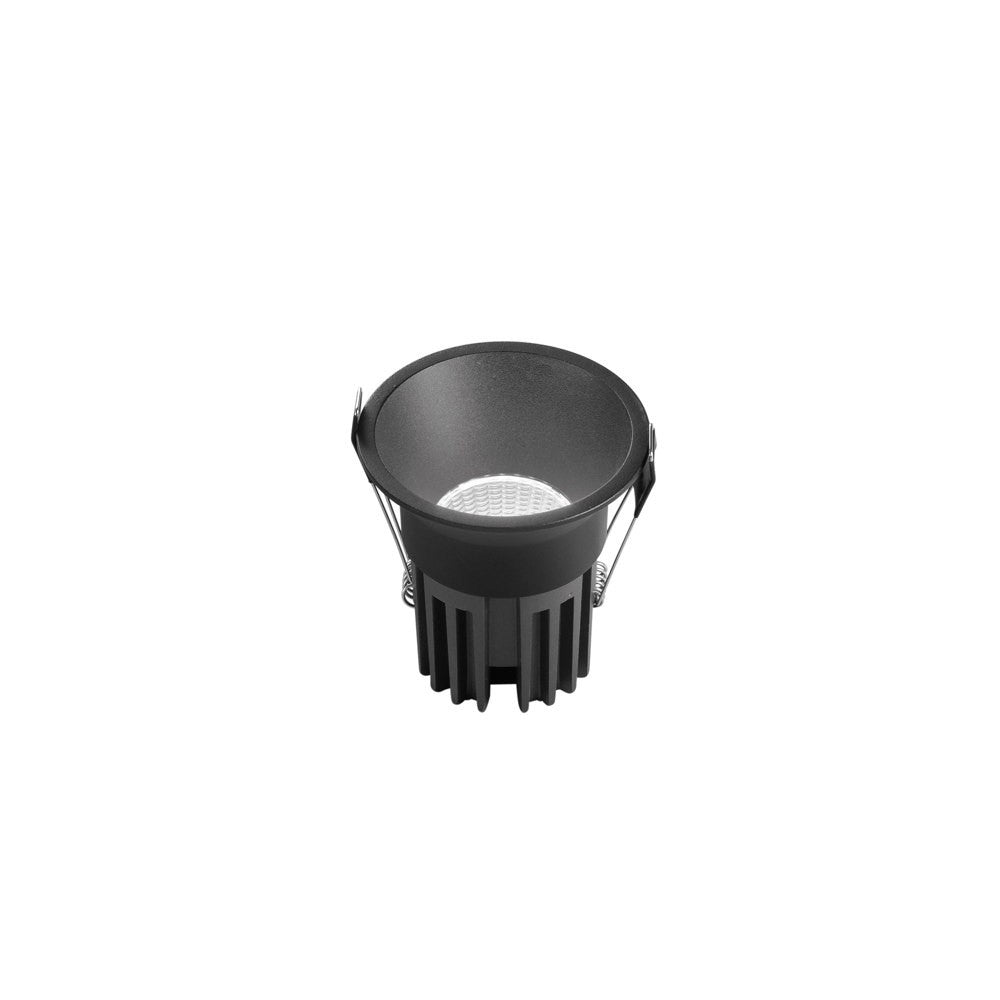 Faretto LED incasso QUARK in alluminio antiriflesso CCT - 18W - nero INC-QUARK-R18-NER