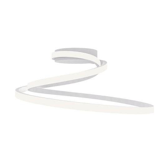 Plafoniera LED COASTER in alluminio bianco con interruttore CCT LED-COASTER-PL-BCO