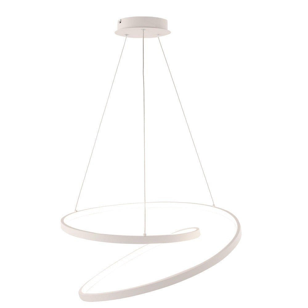 Sospensione LED LIEVE in alluminio bianco CCT h 130cm. 40cm. LED-LIEVE-S-BCO