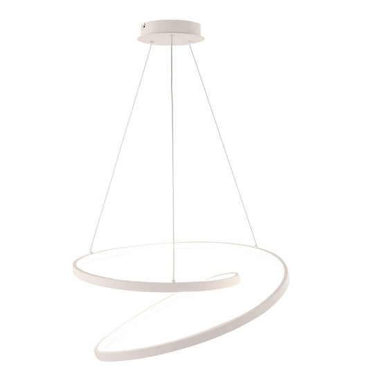 Sospensione LED LIEVE in alluminio bianco CCT h 130cm. 40cm. LED-LIEVE-S-BCO